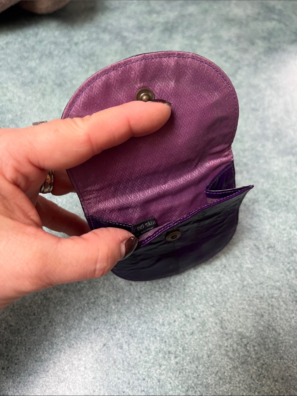 Eel Skin Mini Wallets - Picture 9 of 12